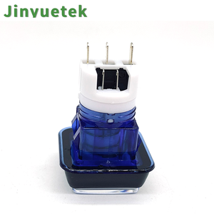 JY Wholesale Bouton poussoir d'arcade LED 33*33mm, <span class=keywords><strong>petit</strong></span> carré à bords chanfreinés/biseautés, accessoires pour machine de jeu, prise EU - Product Image 6
