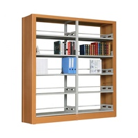 Bibliothèque de table en métal, Double face, en acier, design chinois, bibliothèque athlétique moderne, 2 pièces