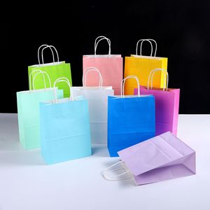 Custom Logo <b>Ivory</b> Board Recyclable Shopping Tote <b>Bags</b> with Cotton Rope Handles Flexographic Printing Flat Bottom Style - Product Image 4