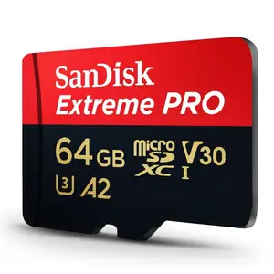Original Sandisk Extreme Pro Memory Card 128gb 64gb 512gb Micro TF Memory Sd Card 256GB Up To 200M/S With Adapter C10 A2 V30 U3