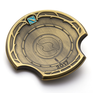 Personalizada de alta calidad de aleación de metal juego juegos fundido placa de oro acabado antiguo 3D etiqueta - Product Image 5