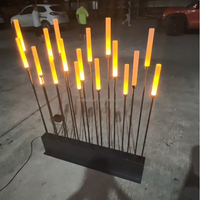 Diskon besar dekorasi lampu buluh tahan air lampu bunga Pesta taman luar ruangan lanskap Natal LED lampu buluh akrilik
