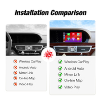 Boîtier décodeur CarPlay sans fil portable pour Mercedes Benz Classe S W221 2006-2009 NTG3.0 Android Auto Commande au volant USB