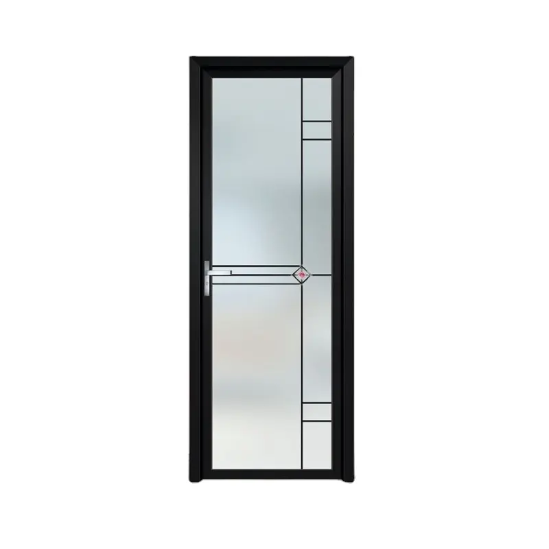 Modern Simple Customizable aluminum alloy glass bathroom single door has a wide range of styles