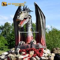 MY Dino Mini Golf Prop Modèles réalistes de statue de dragon robotique grandeur nature