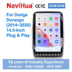 Navihua para Dodge Durango 2014-2020, pantalla táctil de 14.5 pulgadas con sistema Android, radio, GPS, DSP y reproductor de navegación. - Product Image 4