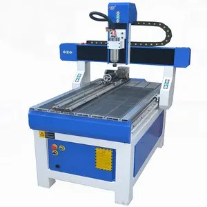 Heavy Duty Iron Cast Frame Mini CNC Machine With Rotary Axis Wood MDF Acrylic Plywood Desktop CNC Router 6090 for business