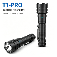 Linterna Táctica T1 Pro de Alta Luminosidad, Directo de Fábrica, Aleación de Aluminio, Impermeable, Recargable por USB, Luz LED para Camping y Trabajo