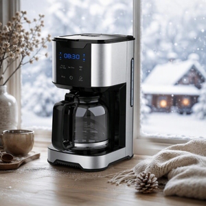 Appareils électroménagers : Machine à café intelligente à filtre italien simple, 12 tasses, avec fonction verseur automatique - Product Image 4
