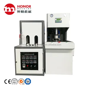 2 Cavities Semi Automatic PET Plastic Bottle Making Blowing Machine