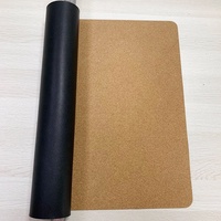 Tapis de bureau en cuir de liège Double face, grand tapis de souris, lisse et étendu, pour Table, napperons