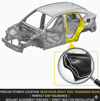 Ensemble de porte arrière gauche et droite côté conducteur et passager pour Toyota Venza Harrier 2023