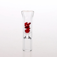 Fourniture d'usine – Porte-cigarette en verre soufflé à la main Airflow D10H50mm / Embouts filtrants en verre / Embouts spirales en verre avec filtre diamant
