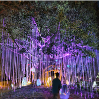 Iluminación de fibra óptica creativa de árbol LED RGB multicolor para árboles Avatar fantástico Luces fantásticas