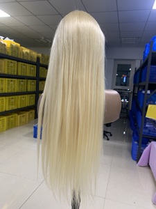 Parrucche Brasiliane 613 HD Full Lace Front con Capelli Vergini Remy, Lunghe, Biondo Platino Trasparente, Misure 13x4/13x6 - Product Image 2