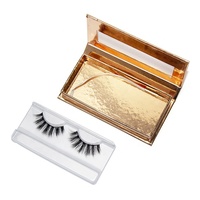 Haute Qualité Naturel À La Main Faux 3D Bande De Fourrure De Vison Marque Privée Pleine Bande De Cheveux Humains Faux Cils pour Le Maquillage