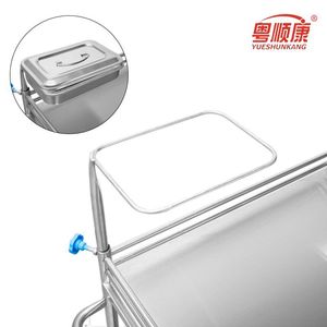 Carrito de Hospital Yuekang de Acero Inoxidable de 2 Niveles con Cajón para Entrega de Medicamentos - Product Image 3