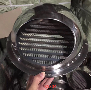 4 אינץ נירוסטה תריסי גריל כיסוי vent הוד קיר אוויר vent עם לטוס מסך רשת - Product Image 5