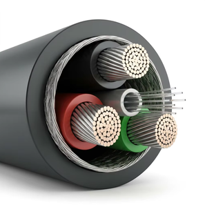 Câble Fibre Optique Hybride XLPO de Qualité Marine Certifié pour la Mer Profonde, Synchronisation Alimentation et Données, Câble Technique Subaquatique 3x120+6F - Product Image 1