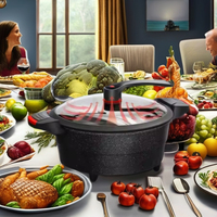 Micro-Pressure Electric Pot Antihaft pfanne zum Braten und Dämpfen