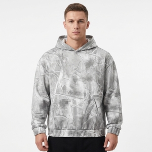 Sudadera con Capucha con Estampado DTG, 420-600 Gsm, Corte Holgado, Felpa Gruesa, 100% Algodón, Personalizable, Color Sólido - Product Image 3