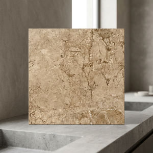 Baldosas de Porcelana Mate Color Marfil Bottochino de 24x24 Pulgadas, Cerámica Esmaltada de 8mm para Interiores Comerciales - Product Image 4