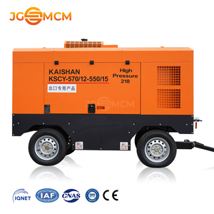 Kaishan 570cfm 12 bar Diesel-Powered Portable Screw Air Compressor - High-Efficiency for Digging <strong>Mining</strong>, Construction - Product Image 1