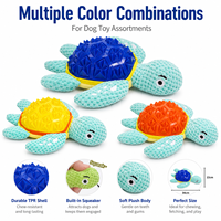 Jouet pour chien en peluche TPR en forme de tortue avec coquille texturée, jouet pour chien en forme d'animal, fournisseur en gros