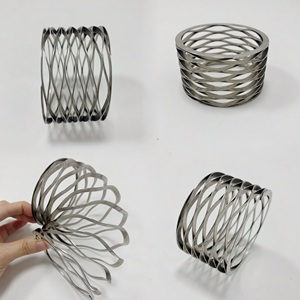 Custom Manufacturer Anti Rust <strong>Wave</strong> Coil Multi Nested Wavy Compression <strong>Spring</strong> for Auto Parts - Product Image 1