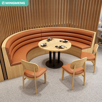Neues Ankunft Restaurant Café Eckbank Sofa Fast-Food-Sitzgruppe Holztisch und Stuhl Set Esstisch