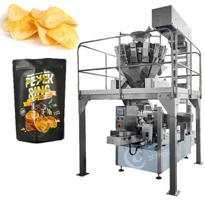 자동 Premade 가방 스낵 식품 감자 칩 Popcorns 콘플레이크 포장 기계