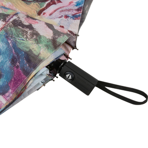 <span class=keywords><strong>Peinture</strong></span> à l'huile forte <span class=keywords><strong>pluie</strong></span> et coupe-vent Triple pliage entièrement automatique 3 fois Art <span class=keywords><strong>parapluie</strong></span> avec impression - Product Image 3