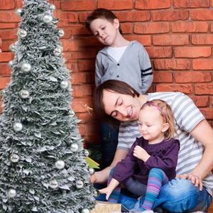 Oferta de Fabricantes de Árbol de Navidad <span class=keywords><strong>Plegable</strong></span> y Desplegable Blanco de Alta Calidad de 1.2m a 2.1m con Luces y Bolas al por Mayor - Product Image 5
