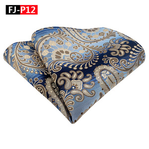 25*25cm Paisley tay cán Mens 100% lụa túi vuông tùy chỉnh in ấn - Product Image 6