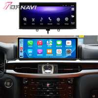 Radio Mobil 12.3 Inci Android 13 Layar Sentuh Pemutar GPS Radio Navigasi untuk Lexus LX570 2016 - 2021 Mendukung Wireless Carplay