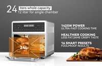 Four à Friture Électrique OEM Personnalisé en Chine - Sans Huile, Sain, pour Usage Domestique, Capacité 24L, Carré, Moderne