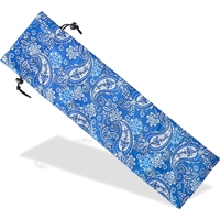 Sac de rangement pour mahjong à cordon de serrage grande capacité, portable, imprimé Paisley, avec support pour tuiles et règle de placement