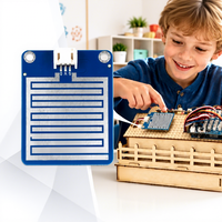 Modul Sensor Tetesan Hujan Presisi Tinggi Zetok, Papan Deteksi Air Hujan Analog untuk Deteksi Cuaca Rumah Pintar DIY
