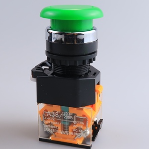 Botón pulsador de 22 mm LA38 de cabeza plana con reinicio automático tipo hongo - Product Image 5