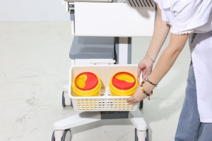 Carrello Medico Rotante in ABS per <span class=keywords><strong>Monitor</strong></span> con Regolazione dell'Altezza per Documentazione Clinica - EHR Ospedaliero Soggiorno Sala da Pranzo - Product Image 6
