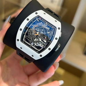 RM30-01 Style Tonneau Ceramic <b>Skeleton</b> <b>Automatic</b> <b>Watch</b> Declutchable Rotor Function Selector Sport Luxury <b>Watch</b> - Product Image 3