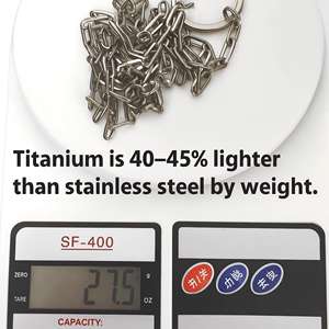 Energinox ringan tahan lama aman Hypoallergenic Premium Titanium hewan peliharaan burung bayan tali burung kakatua kaki rantai pergelangan kaki - Product Image 6