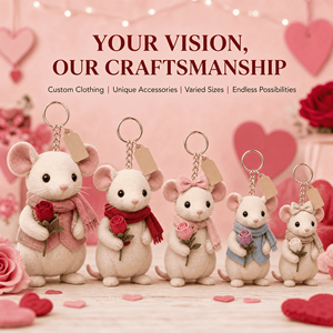 Porte-clés en peluche personnalisé en forme <span class=keywords><strong>de</strong></span> bourgeon <span class=keywords><strong>de</strong></span> <span class=keywords><strong>rose</strong></span>, mascotte OEM ODM, fabricant <span class=keywords><strong>de</strong></span> peluches pour la Saint-Valentin, jouet promotionnel en peluche, animal en peluche - Product Image 5