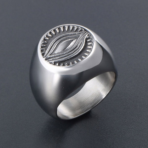 Retro God's Eye <b>Ring</b> Men's Titanium Steel Jewelry Gift SA753 - Product Image 2