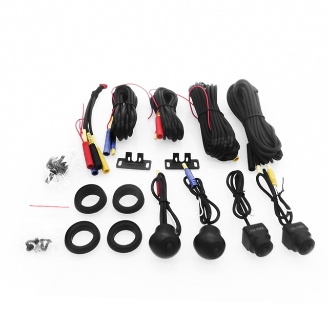 360 Car Camera System Waterproof Night View AHD Panoramic HD Imaging Reversing Camera 4-kit Android Navigation