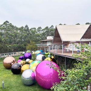 Màu Hồng Màu Sắc Gương Lĩnh Vực Bong Bóng Bơm Hơi Gương Bóng Ngoài Trời Đám Cưới Đảng Giáng Sinh Trang Trí Lớn Bóng Gương Bóng - Product Image 5