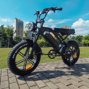 Precio al por mayor V20 Retro Beach Cruiser, Bicicleta Vintage de Neumático Ancho de 20 Pulgadas, Bicicleta Eléctrica Deportiva de 1000W, Fatbike, Stock UE V20 - Product Image 3