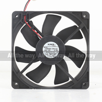 NMB 5V 12V 48V DC24V 0.19A AC EC 12025 120X120X25MM 12CM Convertisseur de fréquence à roulement à billes Deux fils 11925SA-24N-AA Ventilateur de refroidissement