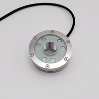 Buse de fontaine sous-marine en acier inoxydable IP68 étanche 100 mm DMX pleine couleur, anneau de buse LED RGB, lampes d'éclairage