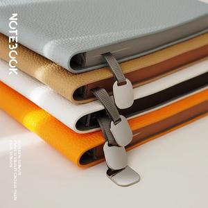 <b>A5</b> Soft Leather Thickened Lychee Pattern Thermal Binding 100 Sheets Business Notebook Gift Box Set - Product Image 2